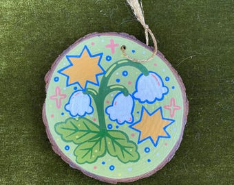 White Bell Flower Ornament/ Wall Hanging