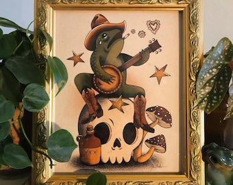 Lonely Cowboy Print