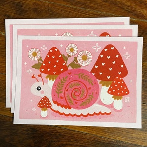 Miniprint roze slak