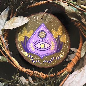 Halloween astrologie griezelige planchette muurhanger