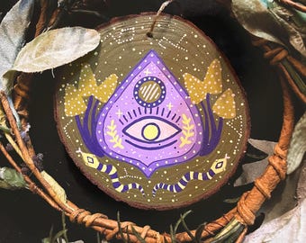 Halloween Astrology Spooky Planchette Wall Hanging