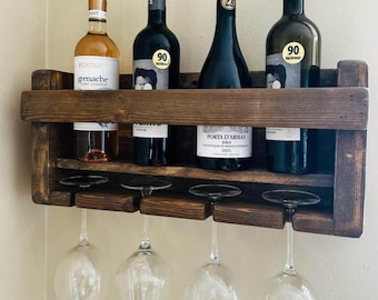 Botellero digital para 5 botellas y 4 copas (planos)