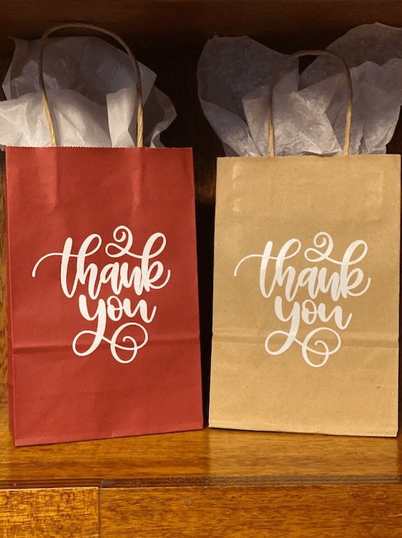 Thank you favor bags/Thank you/Thank you bags Etsy