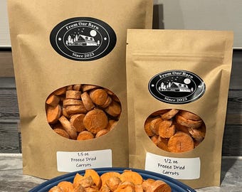 Freeze Dried Carrots for dogs