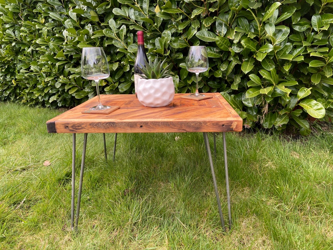 Rustic garden coffee table Etsy
