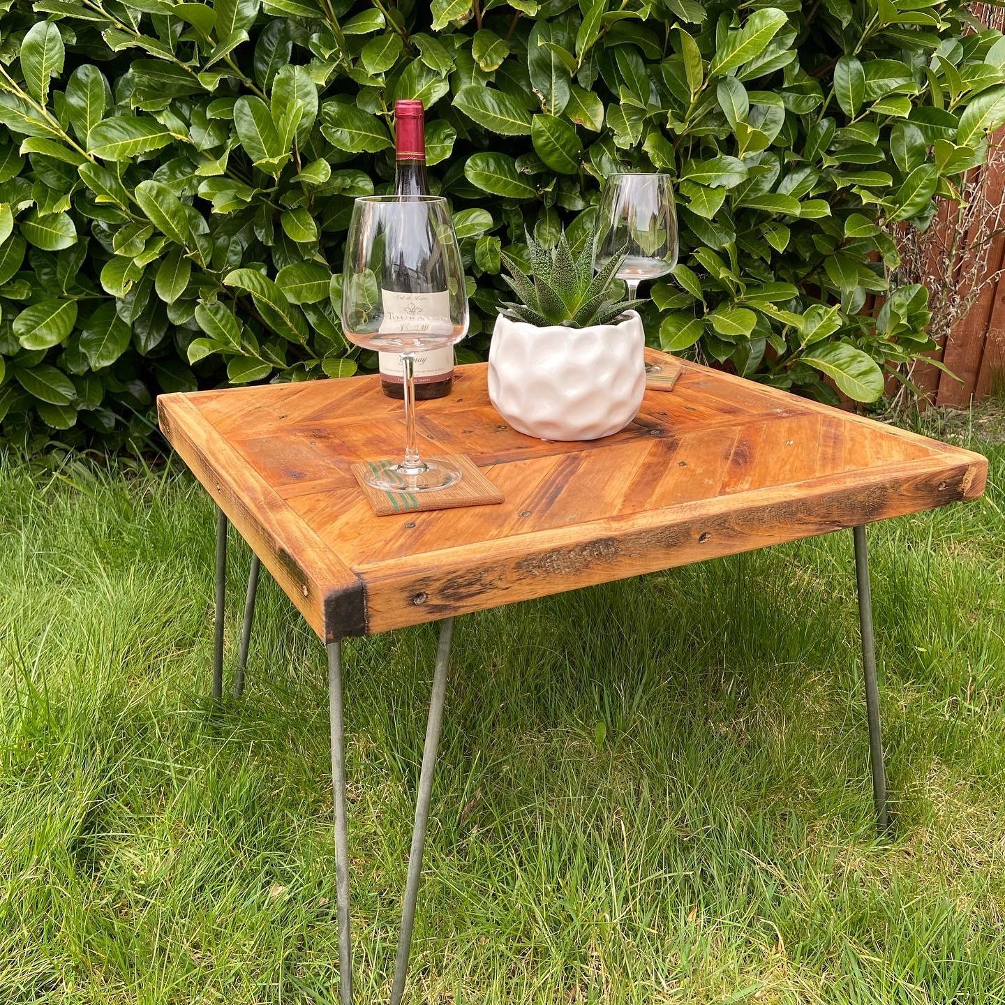 Rustic garden coffee table Etsy