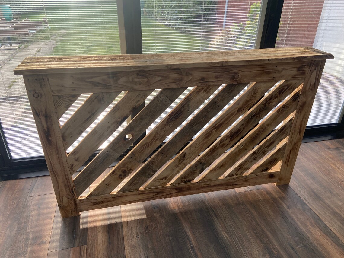 Custom made rustic radiator cover Etsy