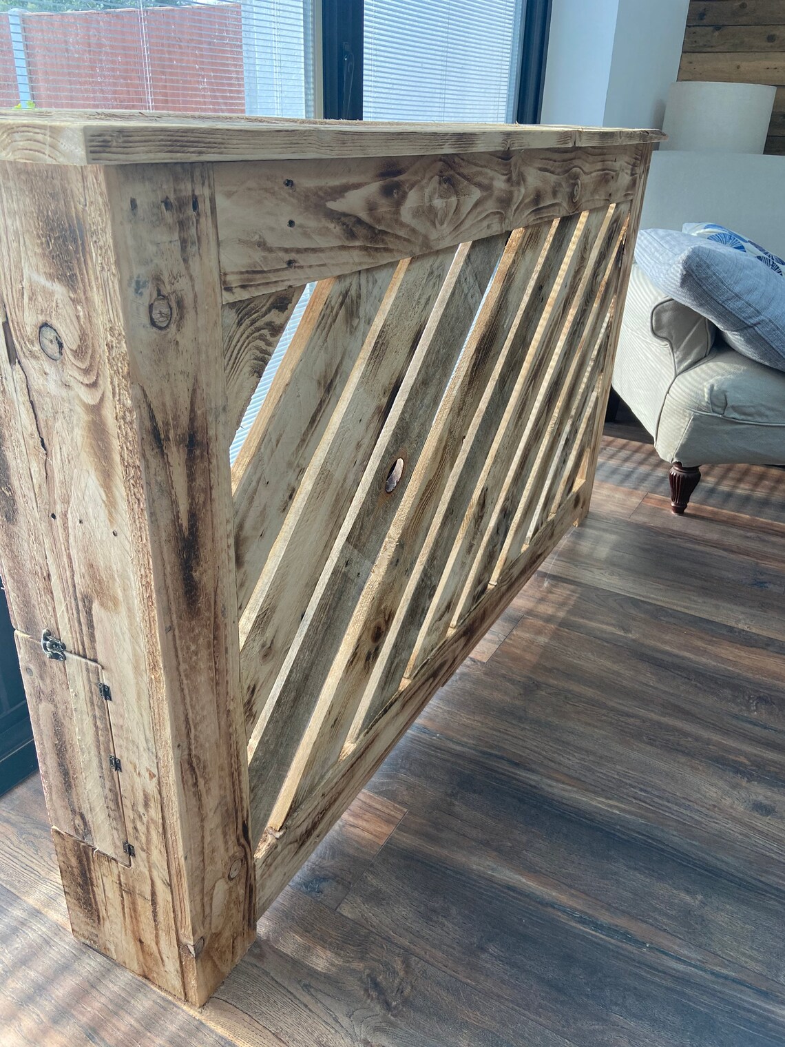Custom made rustic radiator cover Etsy