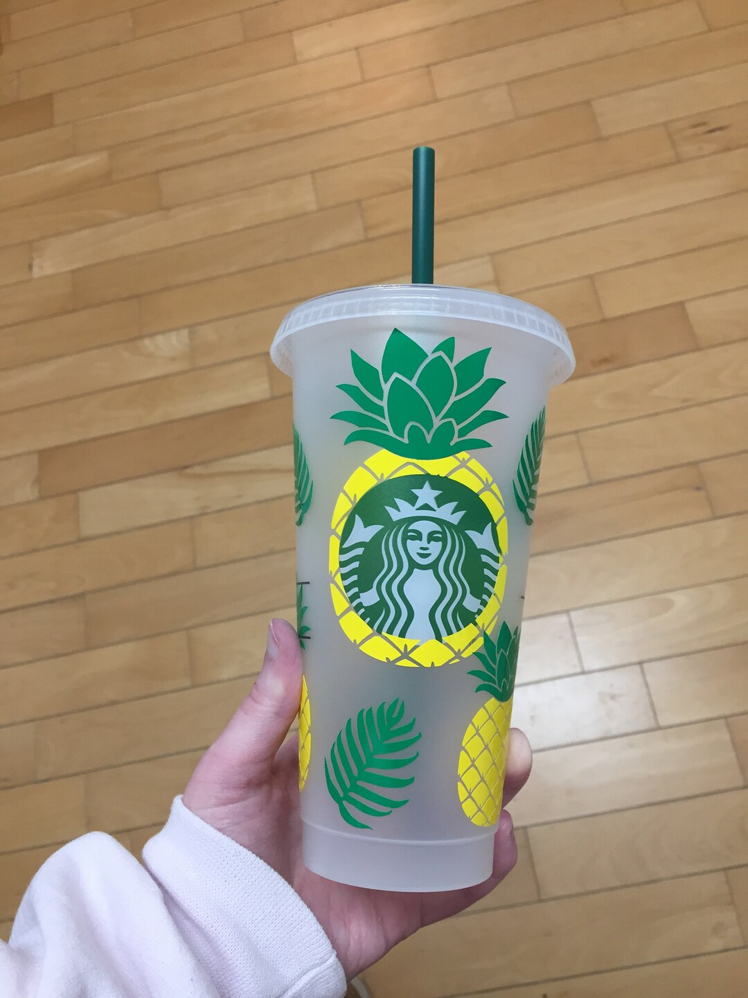 Pineapple Starbucks Cup Yellow Starbucks Cup Easter Gift Starbucks Cold