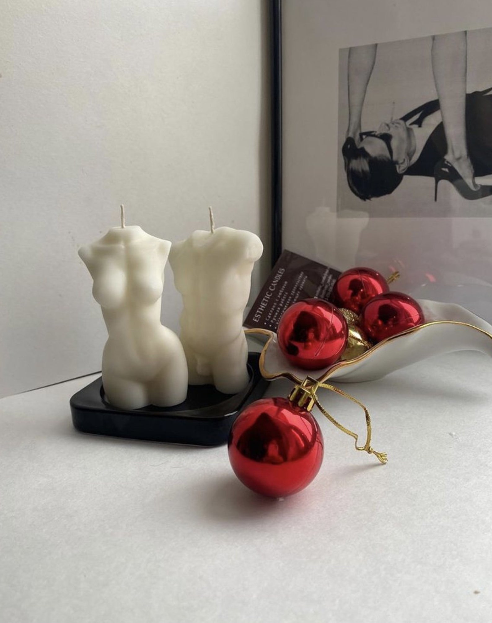 Body Candle Set Scented Handmade Female Male Candle Set of 2 Etsy