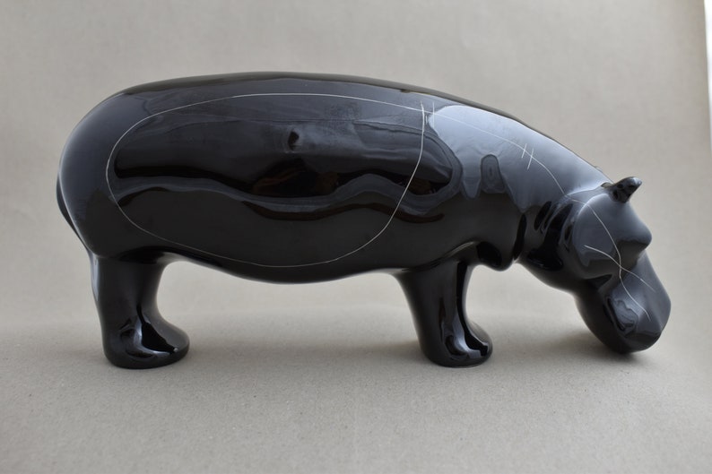 Cmielow Hippopotamus Handmade Porcelain Figurine