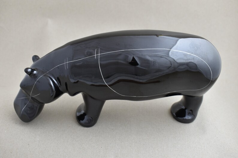 Cmielow Hippopotamus Handmade Porcelain Figurine