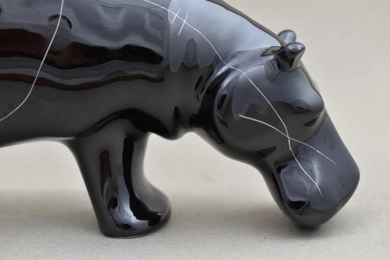 Cmielow Hippopotamus Handmade Porcelain Figurine