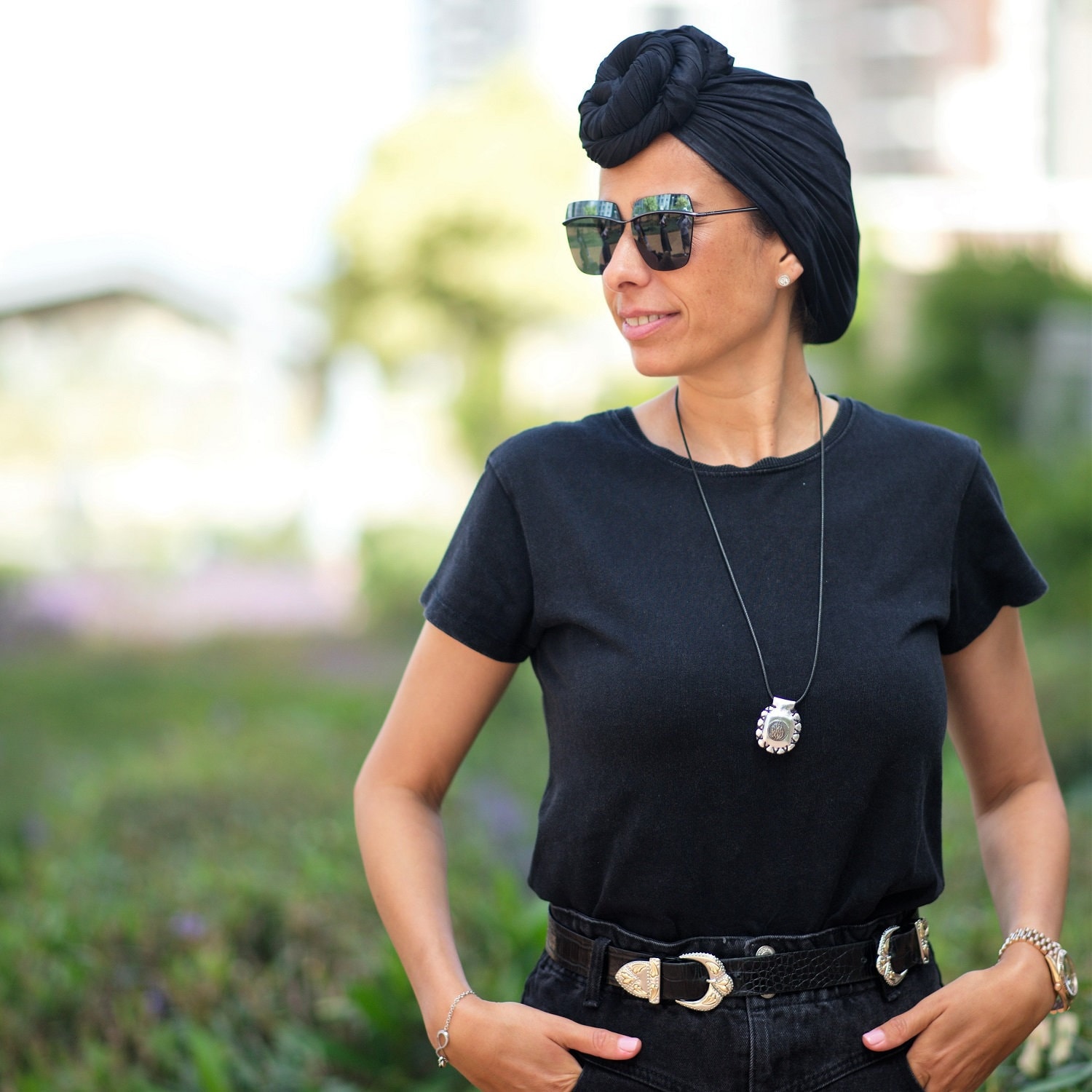 BASIC BLACK Headcover beatifull Headscarf Hair Snood Head Etsy