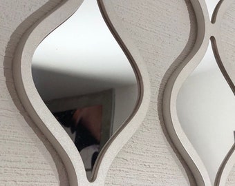 Dekorativer 3D-Wandspiegeldekor des Acrylspiegelwassertropfens für Wohnzimmer, Spiegelgeschenk, Wassertropfenspiegel im asiatischen Stil, Schlafzimmerspiegel