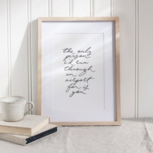 Fleabag TV Quote, TV Quote Print, TV Quote Poster, Poster Quote, Art Print, Minimalist Poster, Love Quote, Love Print
