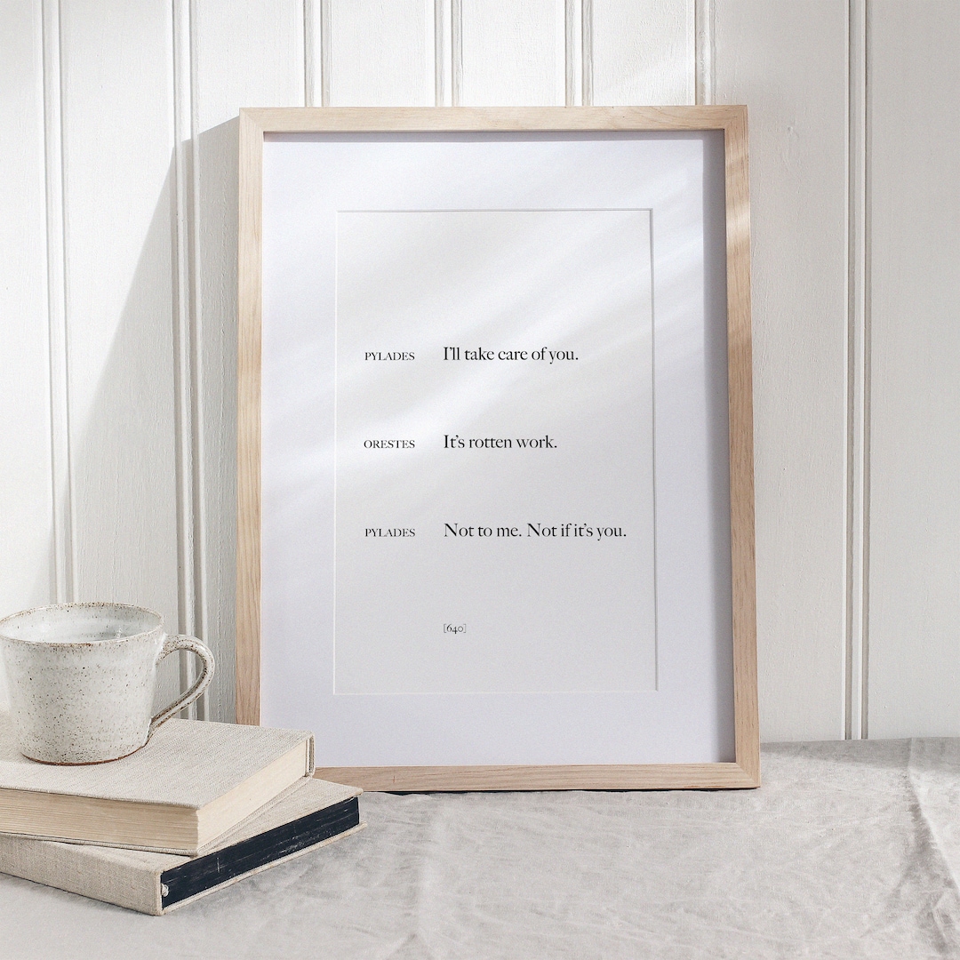 Euripides Orestes Buchzitat Print Buchzitat Poster Etsy.de