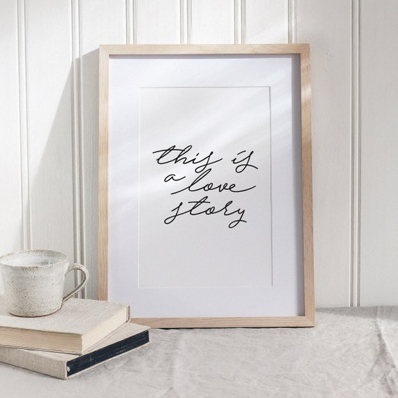 Fleabag Love Story Print: Minimalist TV Quote Poster (Digital Download)