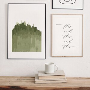 Abstract Boho Art Print, Minimalist Print Landscape, Boho Style for Baby Room, Mid Century Abstract Art Print, Ancient Ruin Landscape