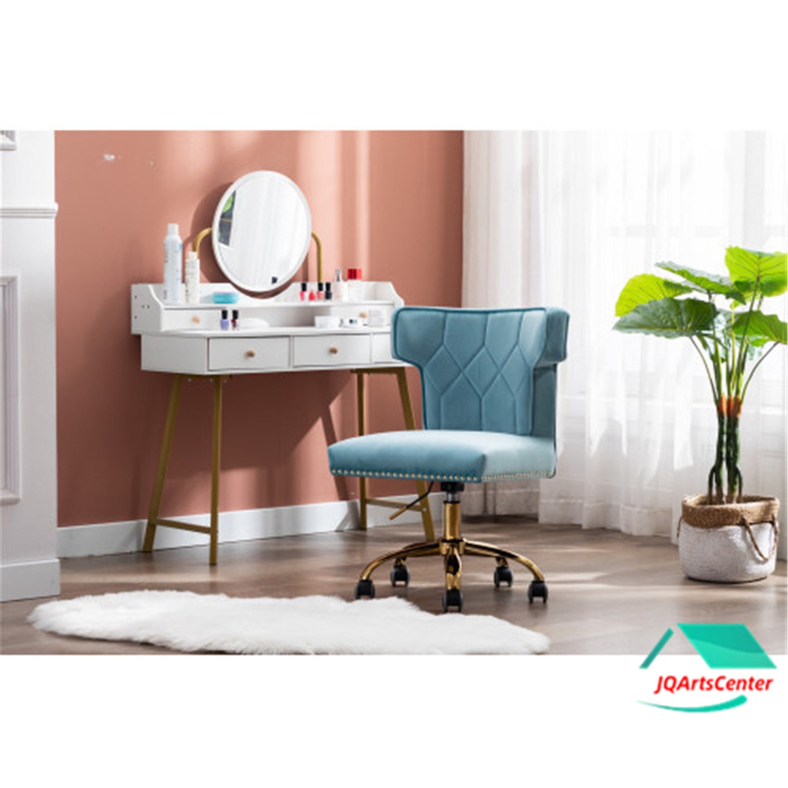 Blue Velvet Adjustable Best Dining Chairs Home Office Chair | Etsy