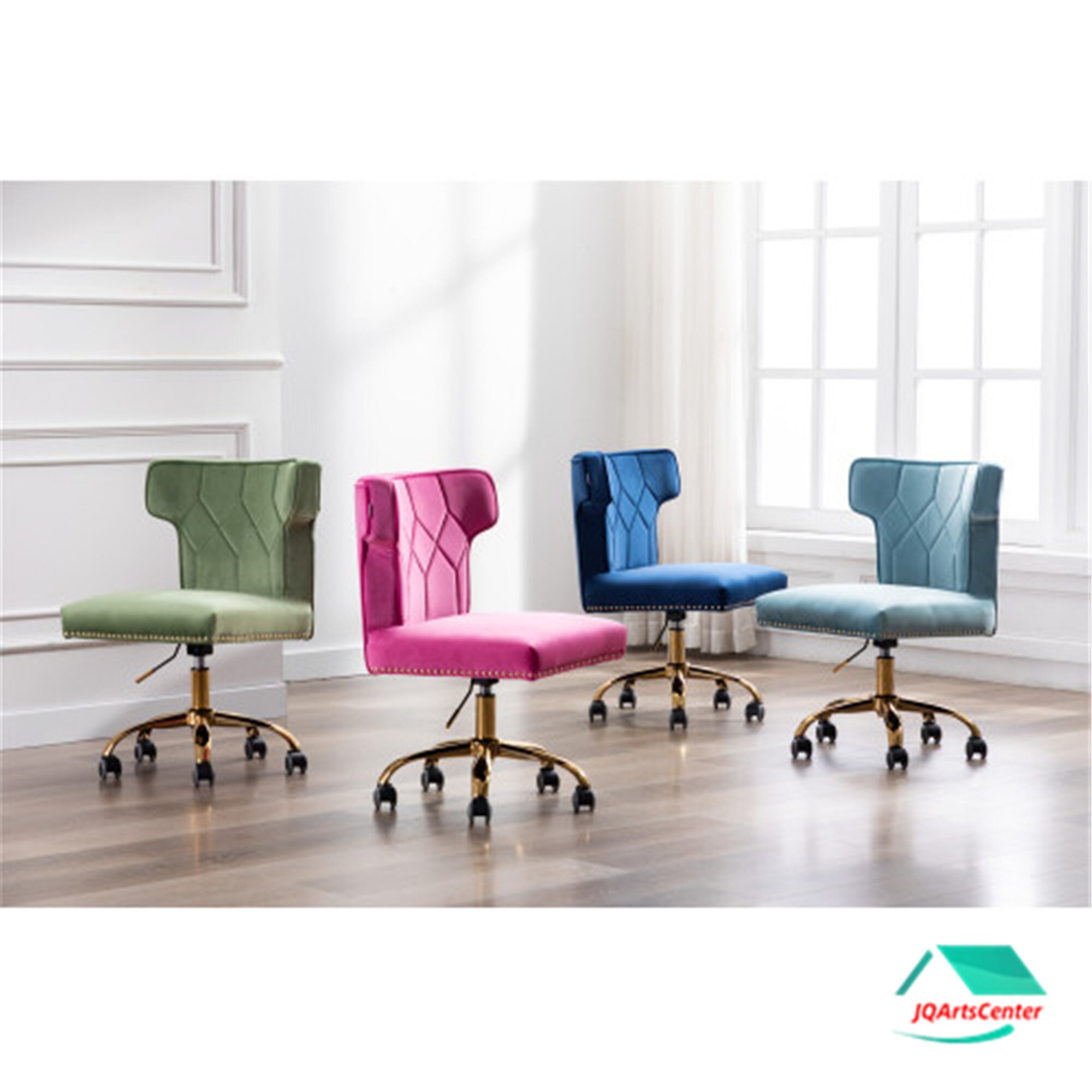 Blue Velvet Adjustable Best Dining Chairs Home Office Chair | Etsy