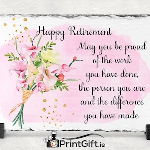 Happy Retirement Slate