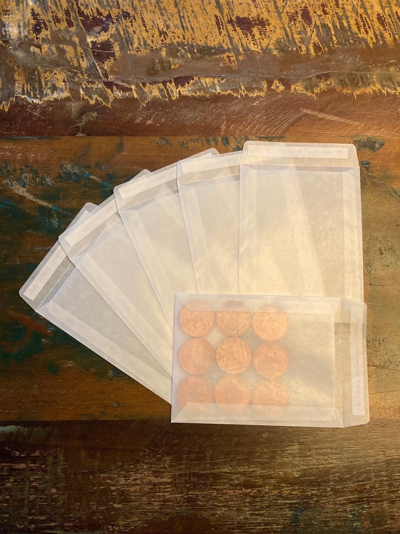 Glassine Envelopes 117x89mm Peel & Self Seal Wax Melt Seeds Etsy