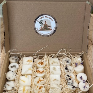 Wellness Collection Of 16 Wax Melts or 24 Wax melts. Pure Essential Oils and Botanicals No Colour Or Artificial Fragrances. Free UK Post