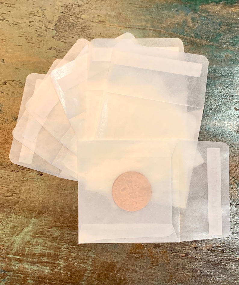 Glassine Envelopes 65x65mm Peel & Self Seal Wax Melt Seeds Etsy