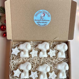 Homemade Snoopy's Christmas Wax Melts Collection in Gift Box  Free UK Post