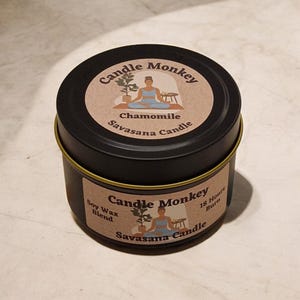 Savasana Soy Candle – Meditation Yoga Relaxation Gift, Self-Care & Calm, Free UK Post