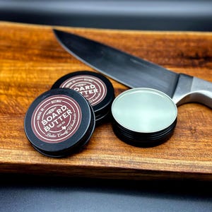 Premium Board Butter – Handmade Cutting Board Conditioner with Beeswax & Mineral Oil | Food Safe Wood Finish | Made in Texas