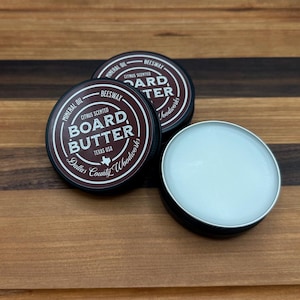 Premium Board Butter (CITRUS SCENTED)–Handmade Cutting Board Conditioner with Beeswax & Mineral Oil | Food Safe Wood Finish | Made in Texas
