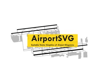 Los Angeles California (LAX) Airport Diagram Vector Image