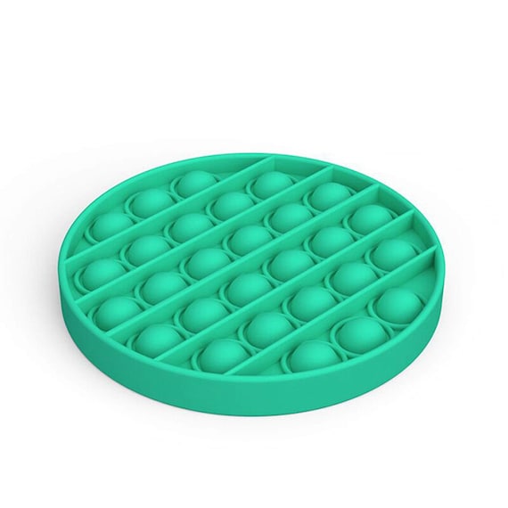Push pop pop Bubble, Stress and Anxiety Relief Bubble Sensory Fidget Toy, Stress Reliever Silicone Squeeze Toy for Homeschool & Office