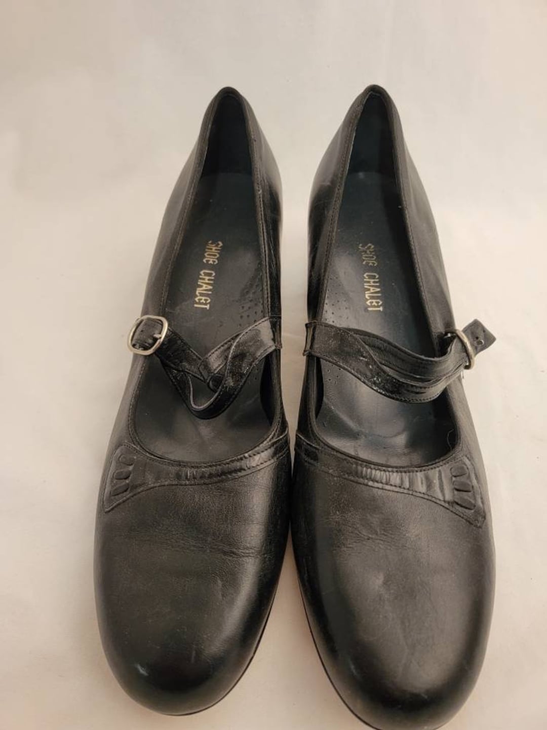 Black Vintage Shoe Chalet Shoes Size 11.5 - Etsy