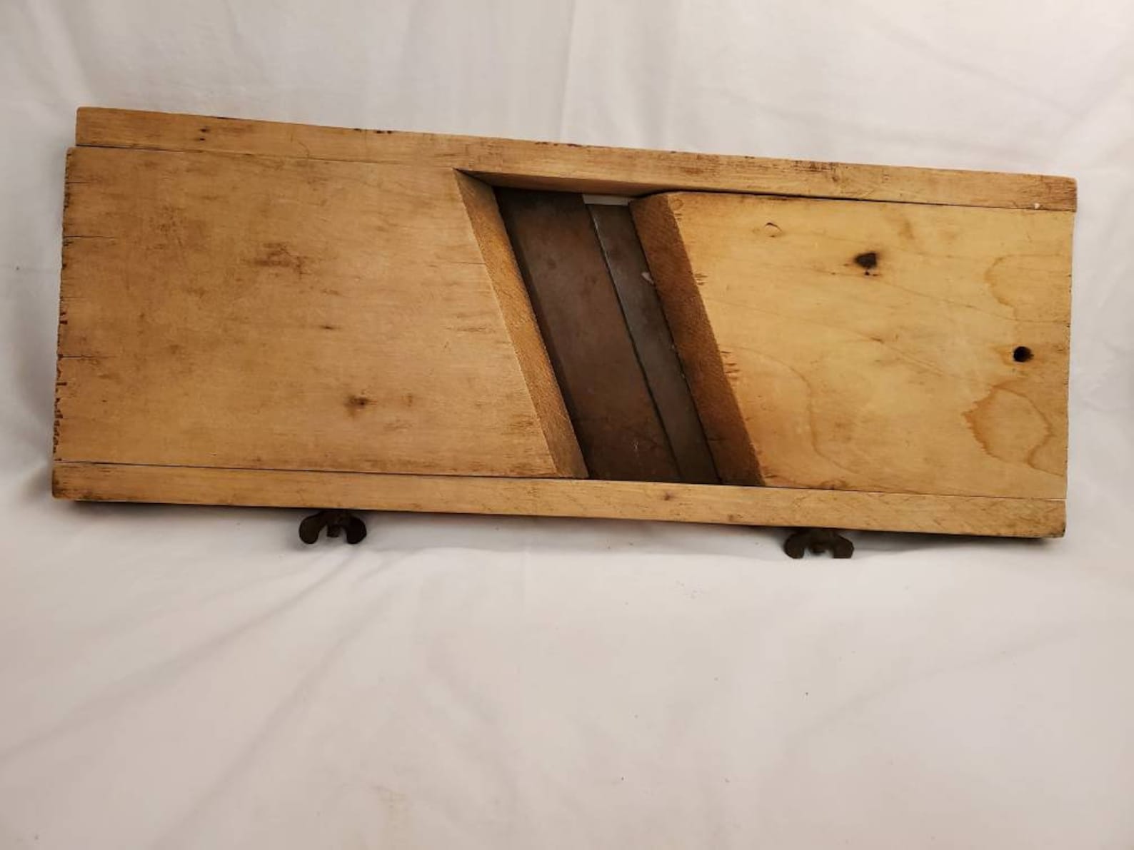 Vintage Sauerkraut Cabbage Cutter Kraut Mandolin Wood Etsy Canada