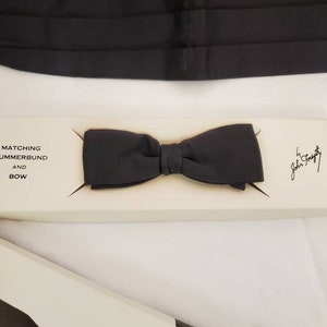 Vintage formal wear cummerbund and bow tie and cufflinks image 10