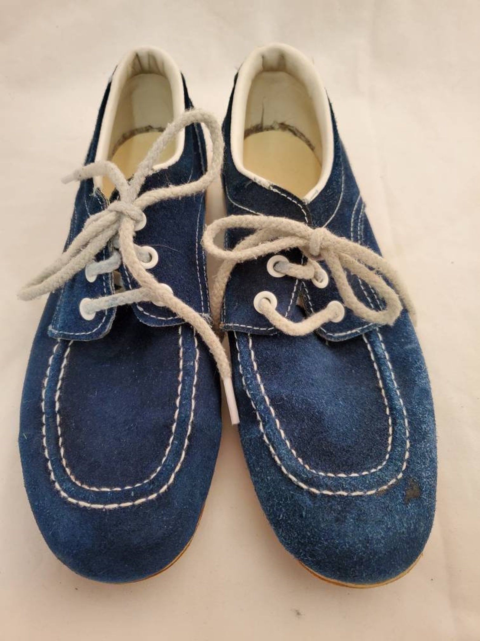 Brunswick blue suede bowling shoes vintage Etsy
