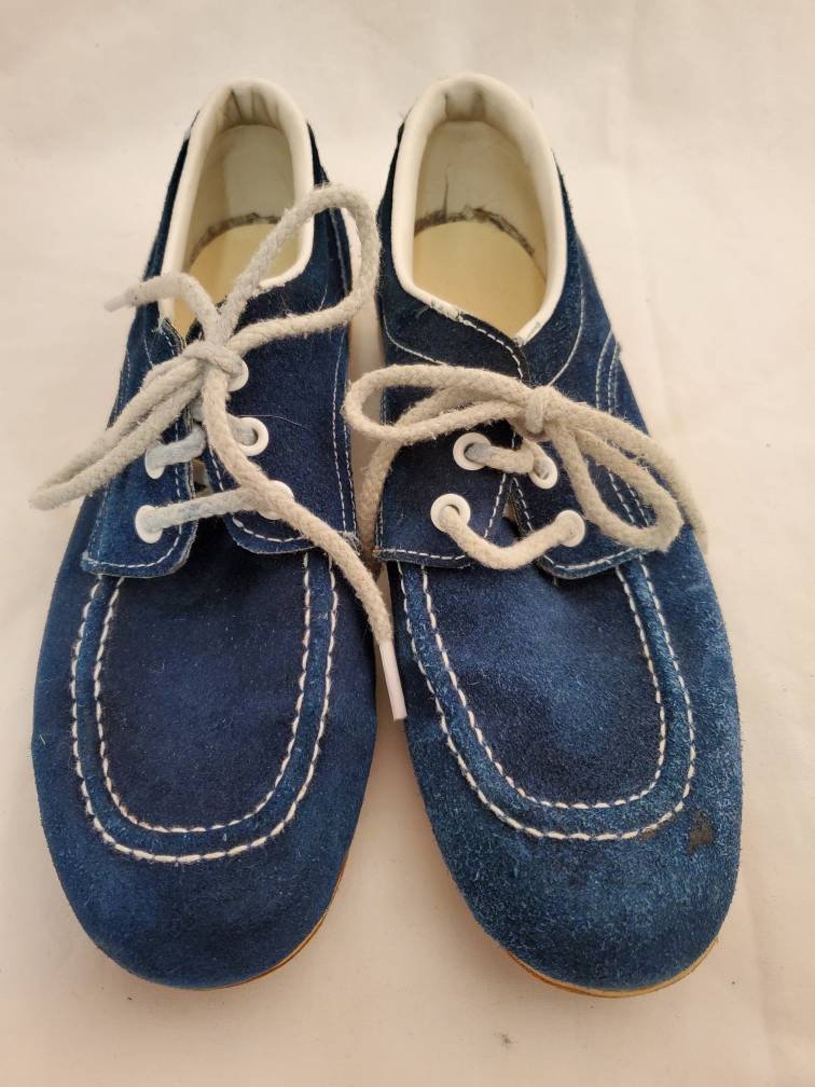 Brunswick blue suede bowling shoes vintage | Etsy