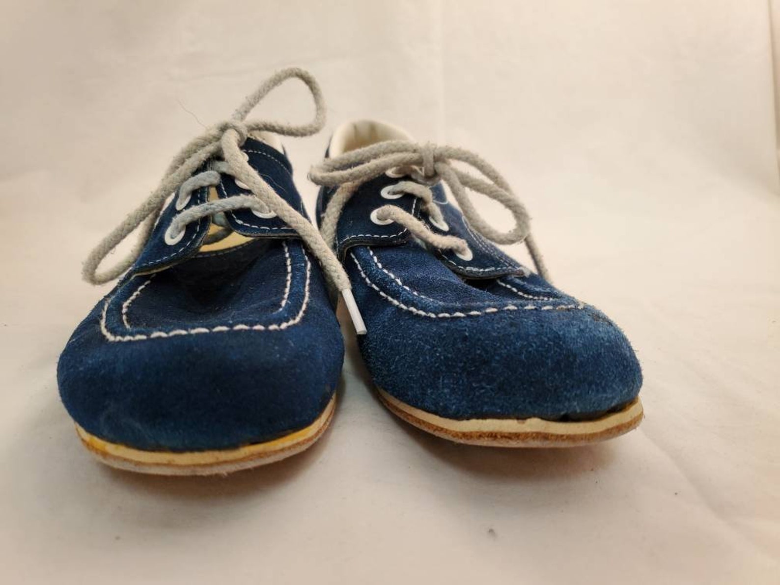 Brunswick blue suede bowling shoes vintage | Etsy