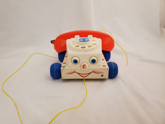 1960er Jahre Fisher Preis Telefon Kinderspielzeug ziehen - Etsy.de