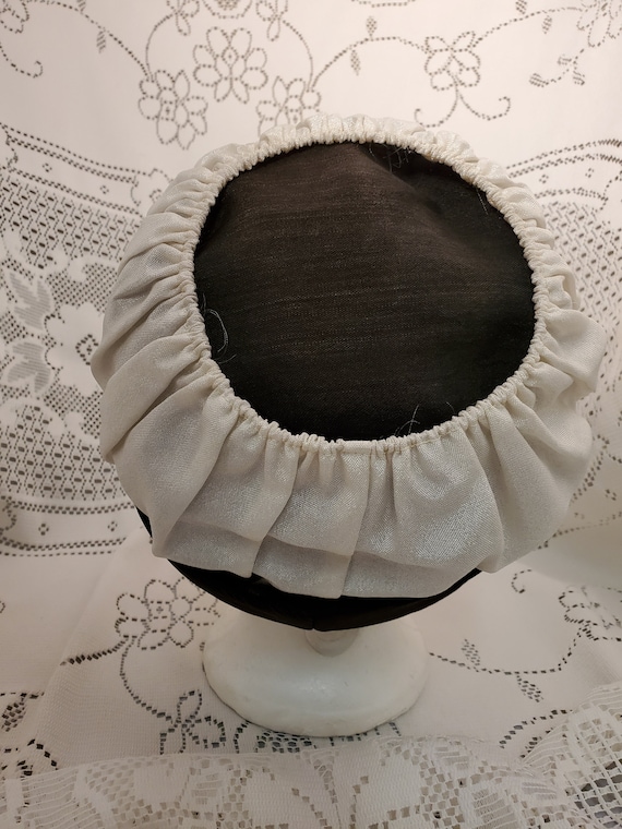 1950's Capulet Style Black and White Vintage Hat … - image 3