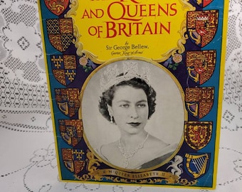 Queen Elizabeth II 1950s Royalty Booklet The Kings & Queens of Britain