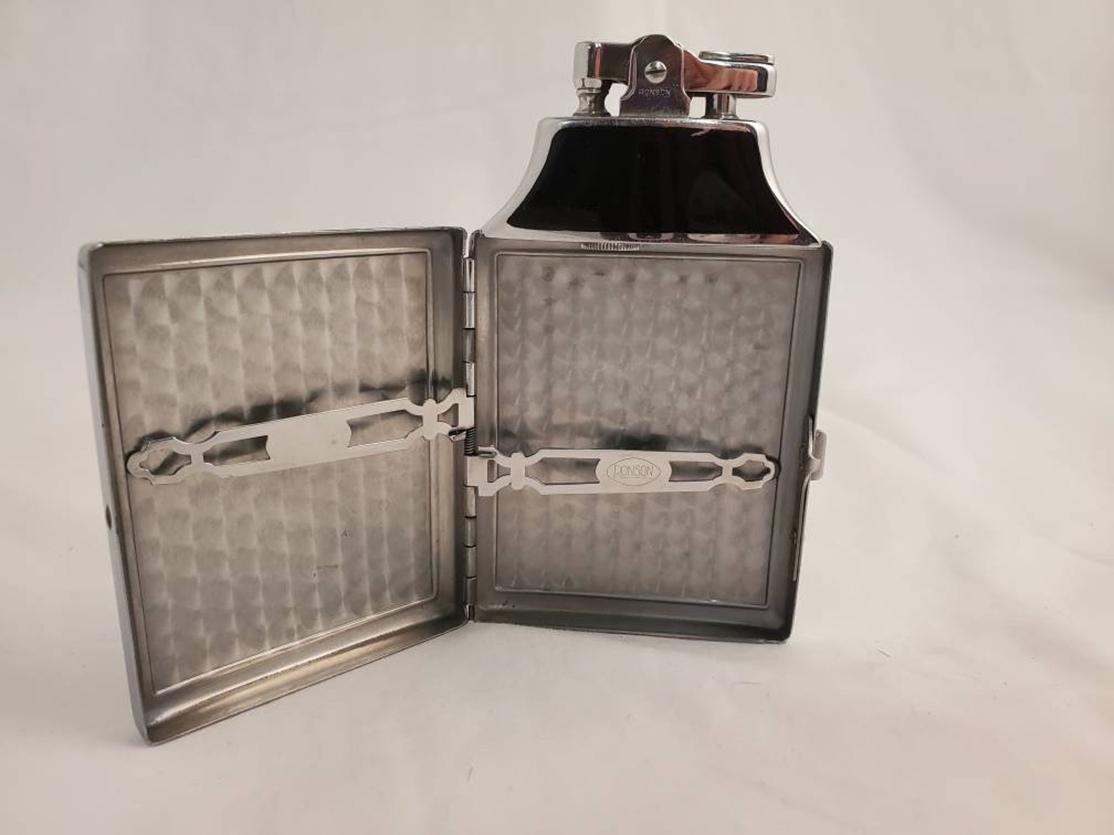 Vintage Ronson Mastercase Cigarette Lighter Case Combo Etsy