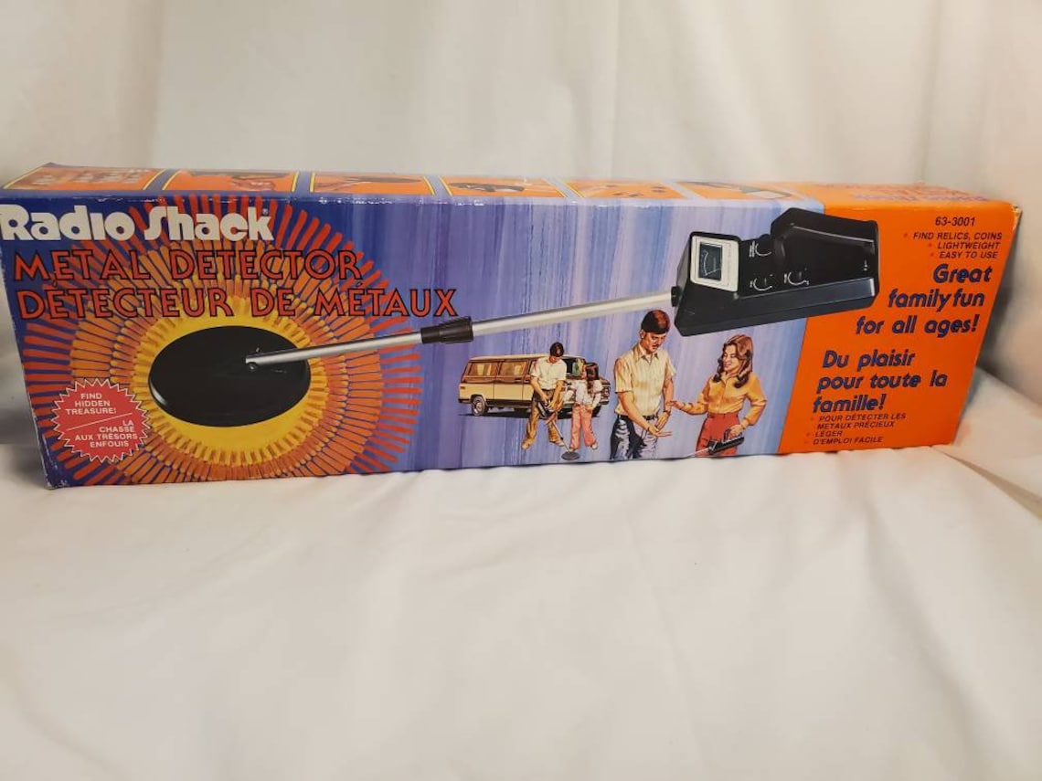 Microstation 3001 Radio Shack Metal Detector in box Etsy