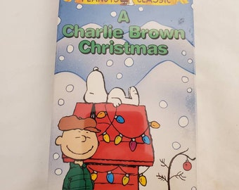 A Charlie Brown Christmas VHS 1996, Peanuts Classic Christmas, Charlie Brown Holiday Specials VHS