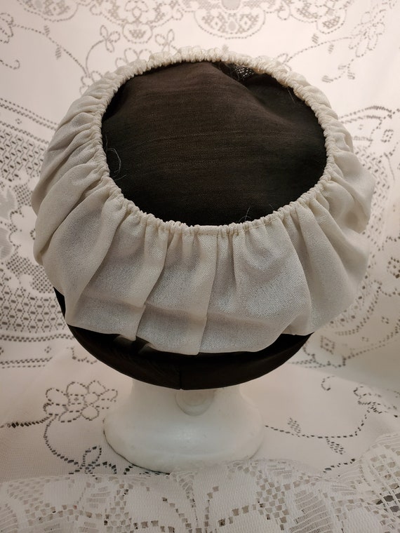 1950's Capulet Style Black and White Vintage Hat … - image 5