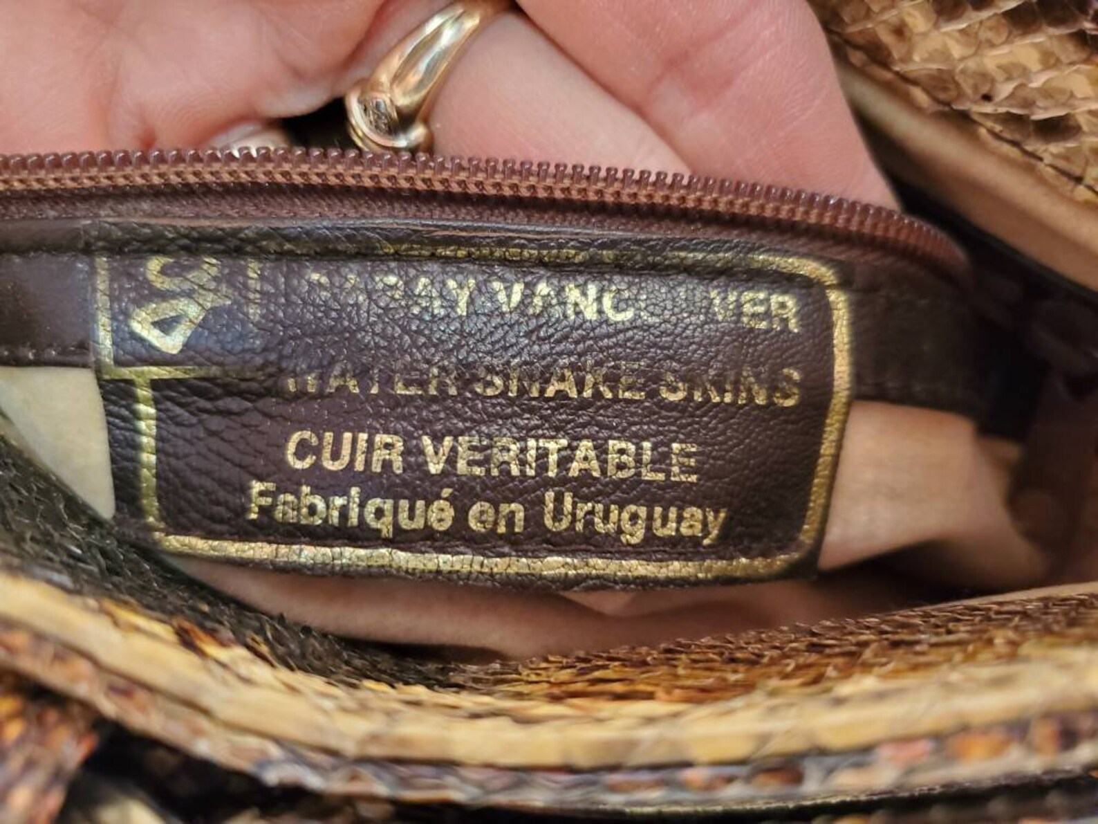 Bolsos vintage de piel de serpiente