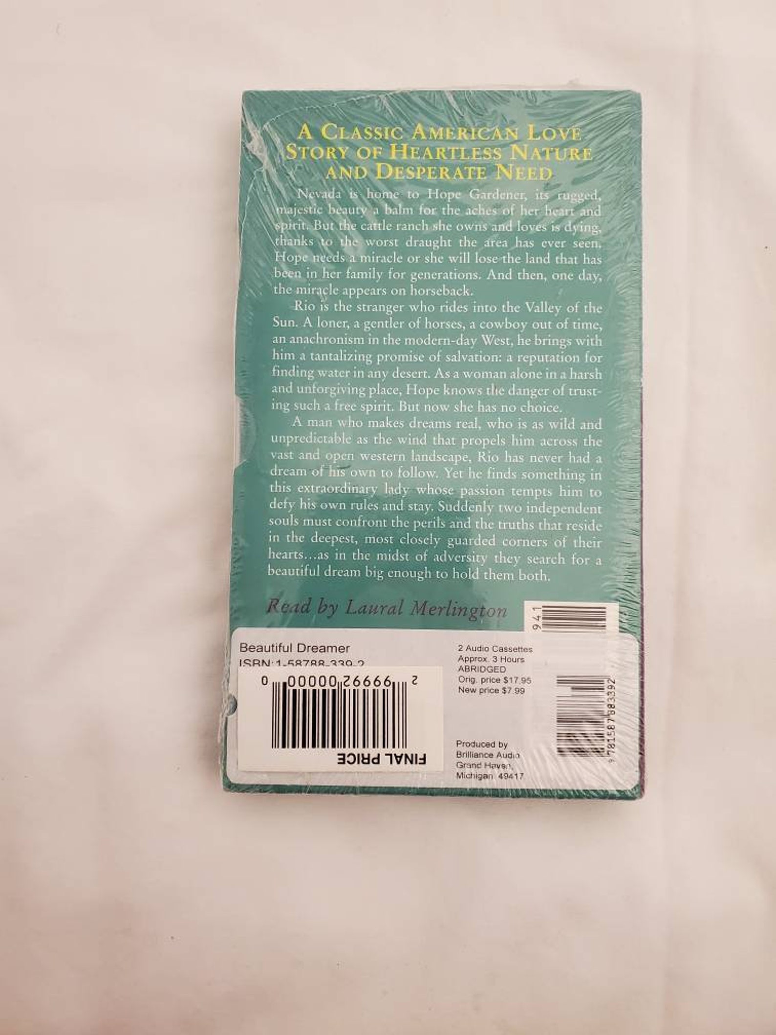 Elizabeth Lowell Beautiful Dreamer book on tape unopened